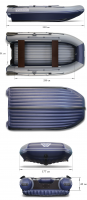 Лодка Флагман ДК350 Пиксель (Ø-43см, до 20л.с.)