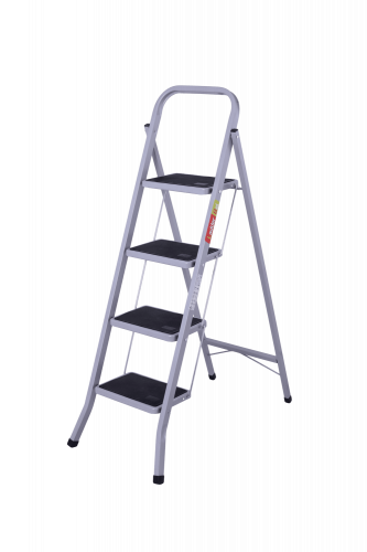 Стремянка LadderBel 4 ступени, стальная, STR-ST-4WSRM